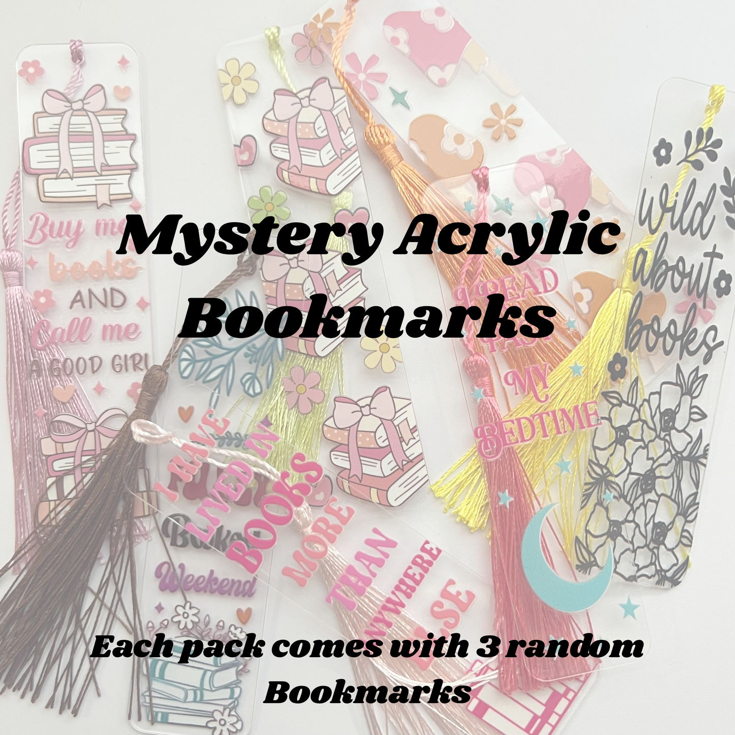 Bookmark - Mystery 3pk Acrylic