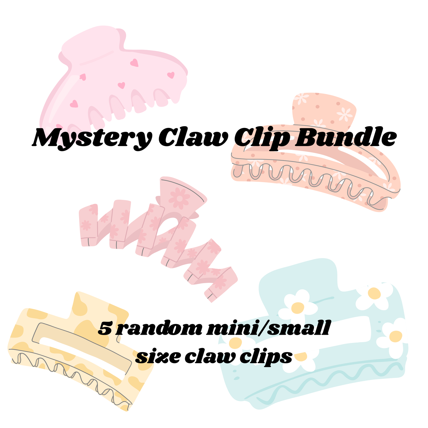 Mystery Claw Clip Bundle - Small/Mini