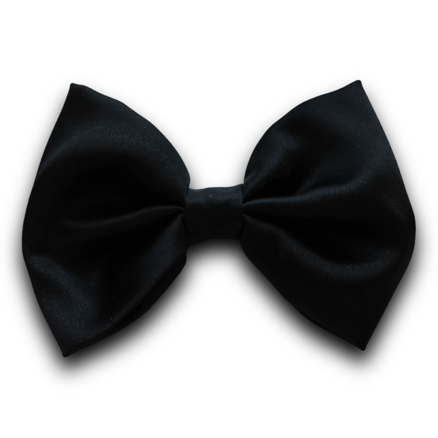Mini Bow - Black Satin
