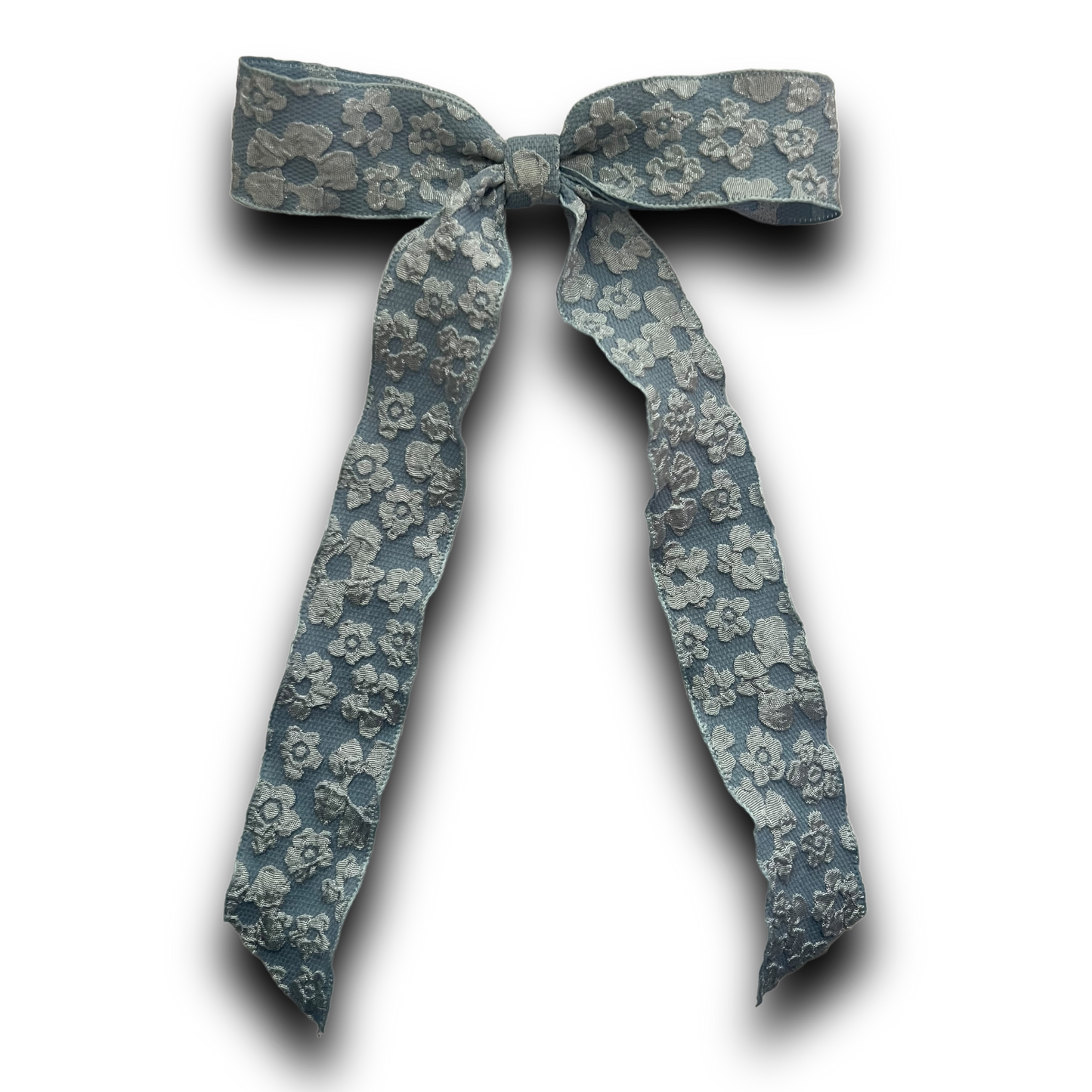 Ribbon Bow - Blue Daisy