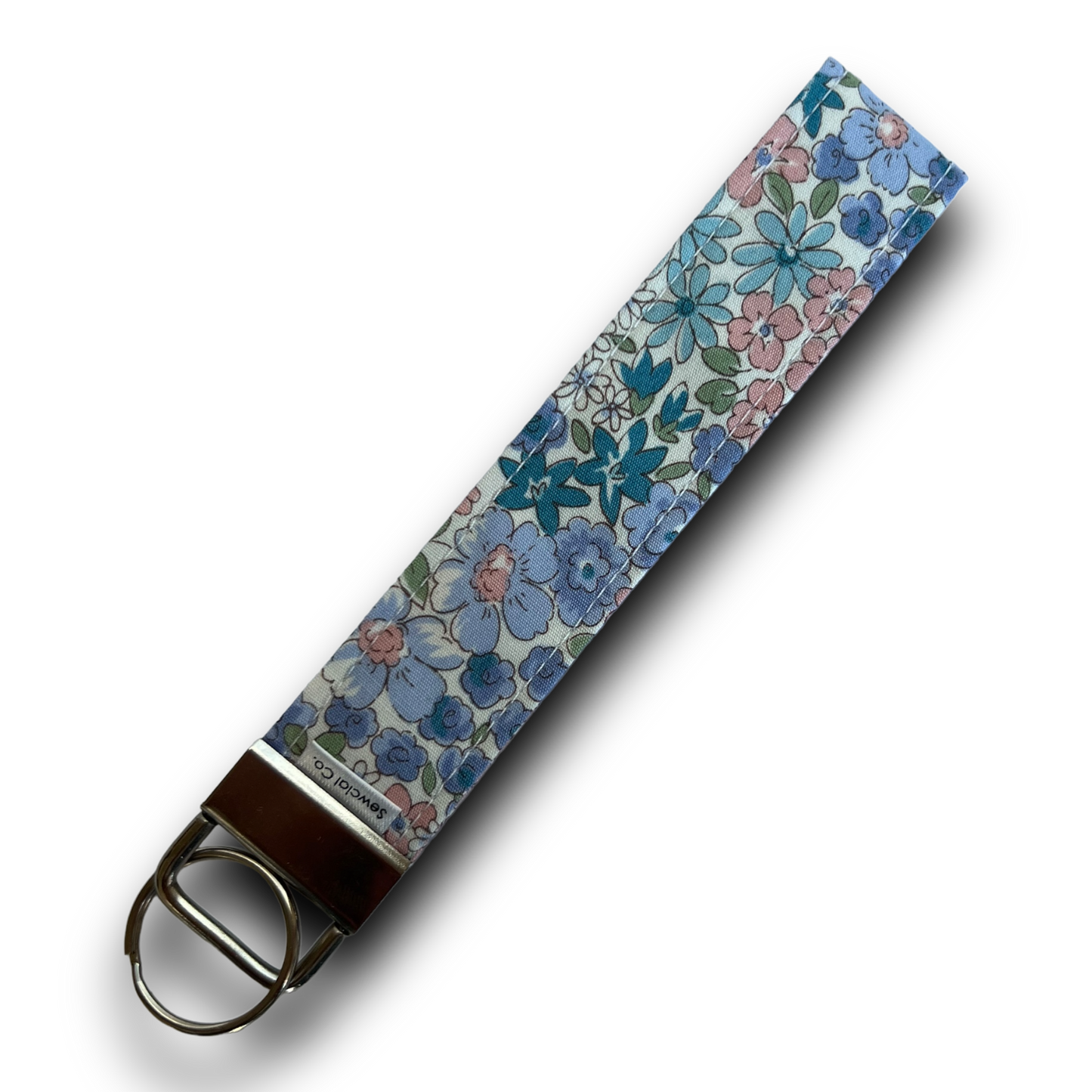 Blue and Peach Floral