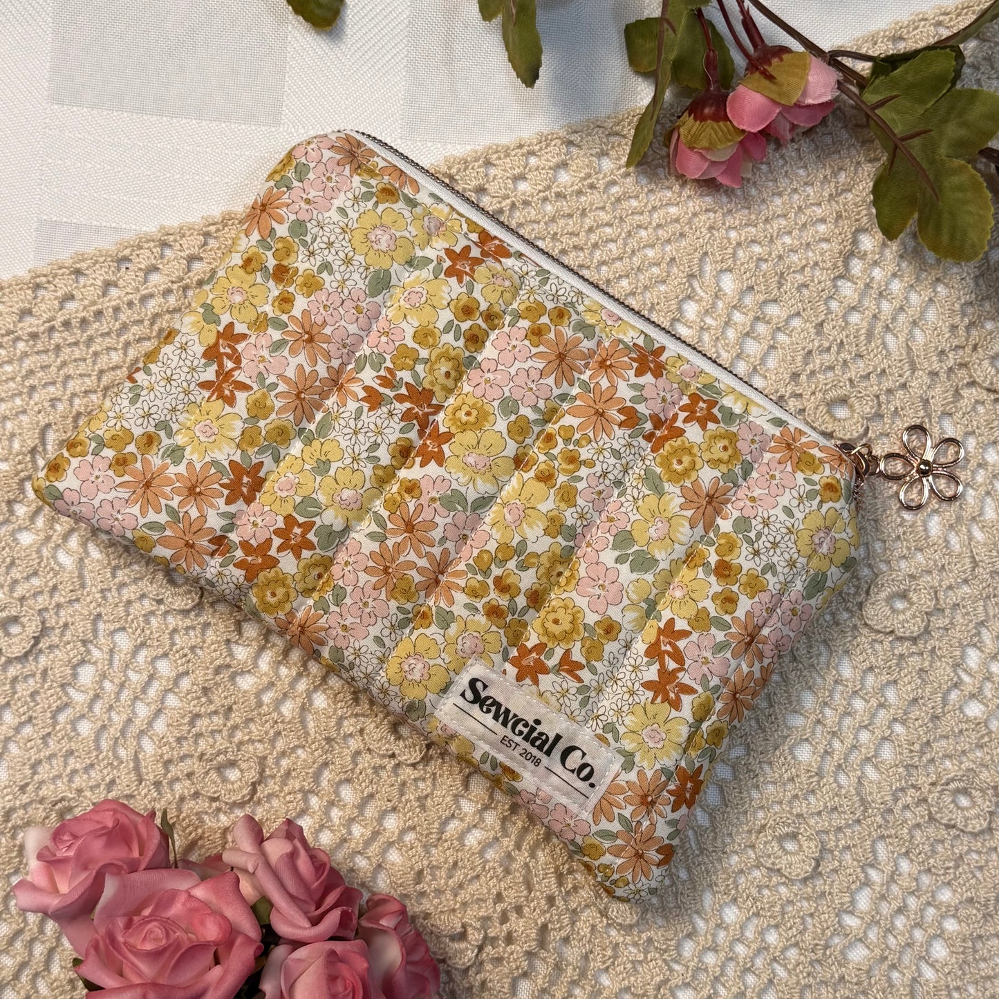 Small Pouch - Dust Floral