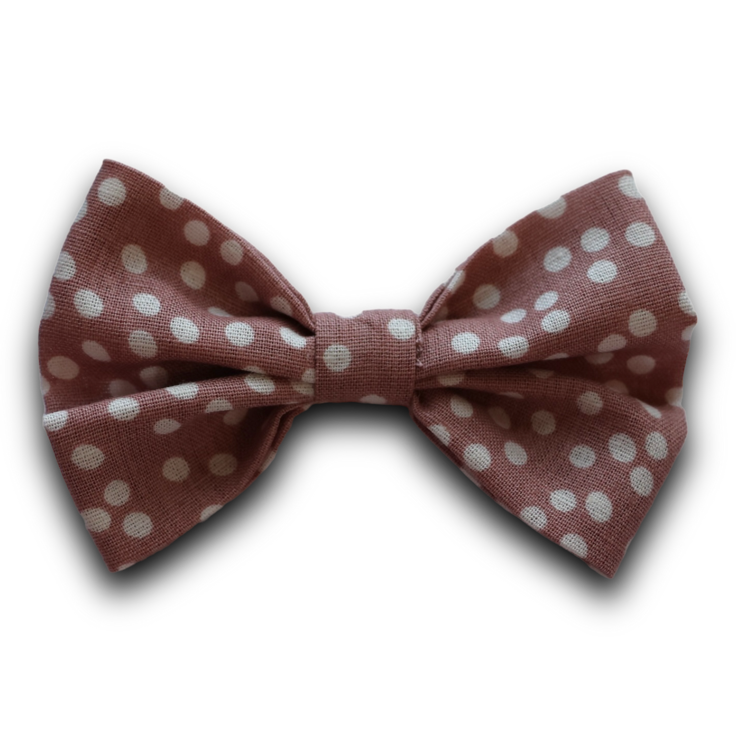 Mini Bow - Dusty Pink Spot