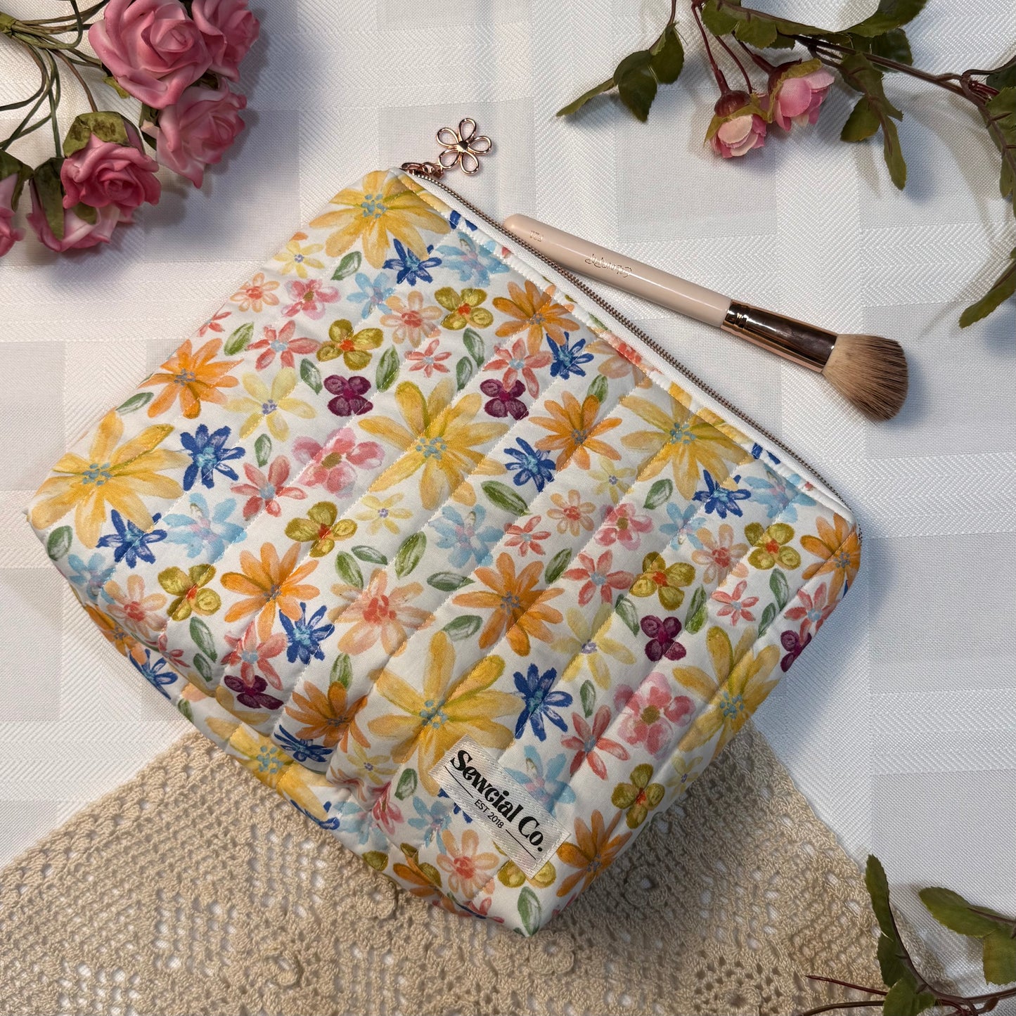 Boxed Pouch - Water Colour Flower