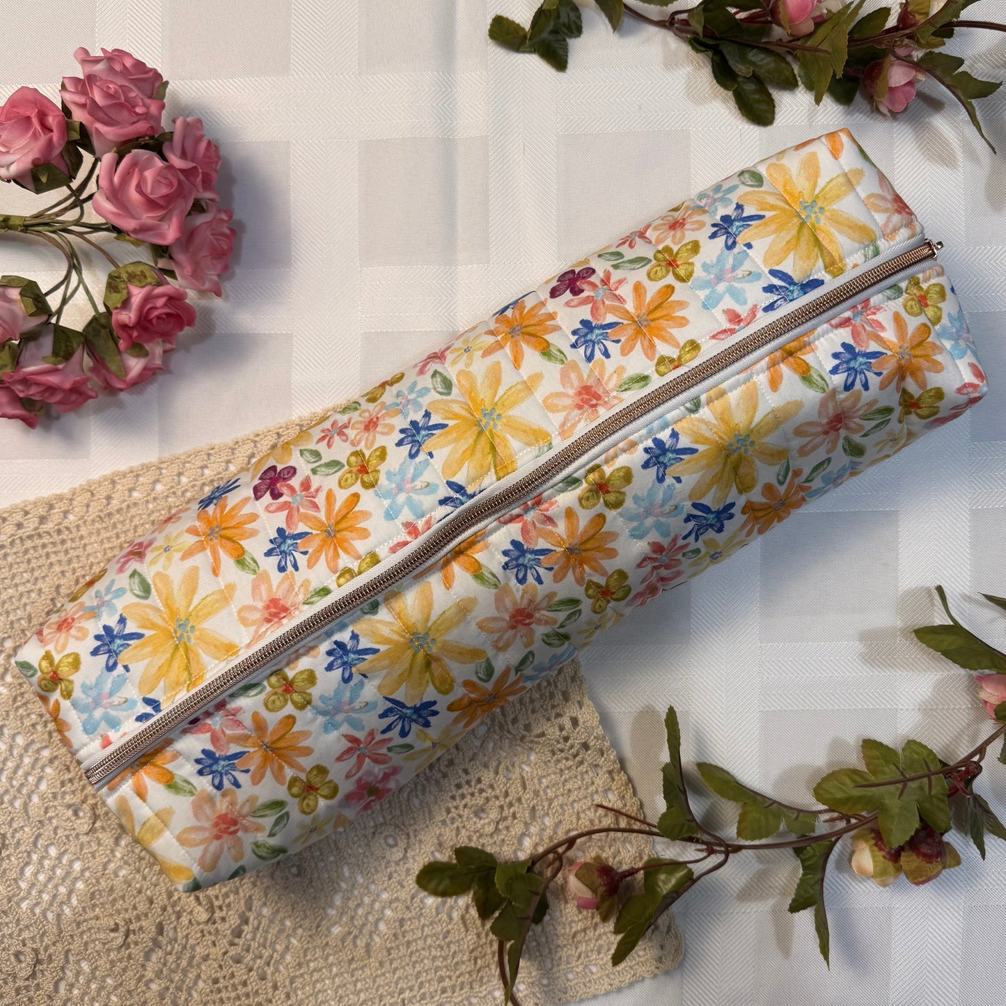 Hair Tools Pouch - Water Colour Floral