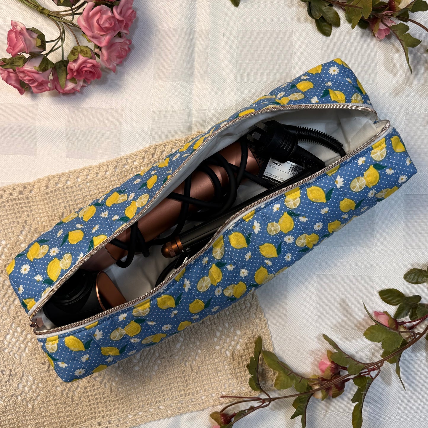 Hair Tools Pouch - Lemon