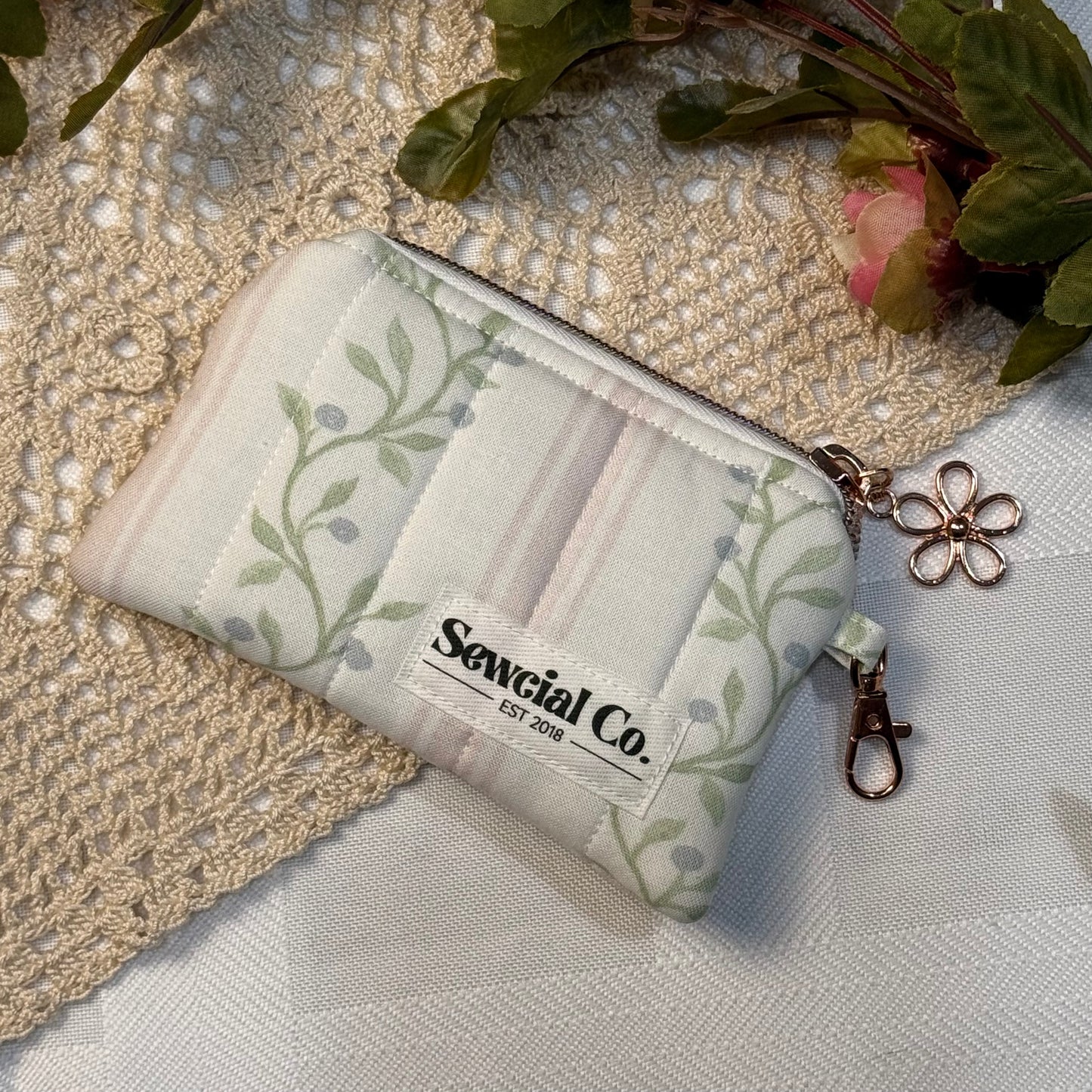 Keyring Pouch - Vines