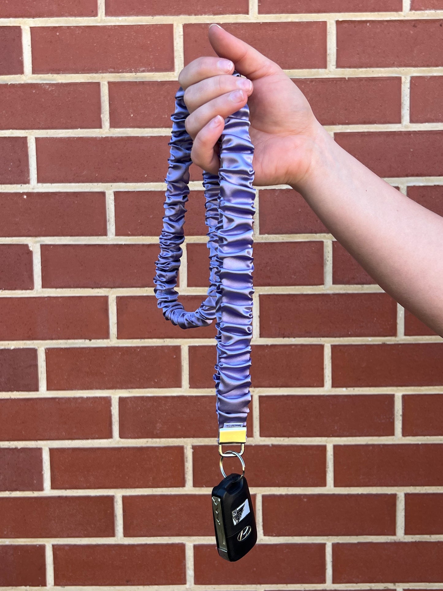 Scrunchie Lanyard - Lilac Satin