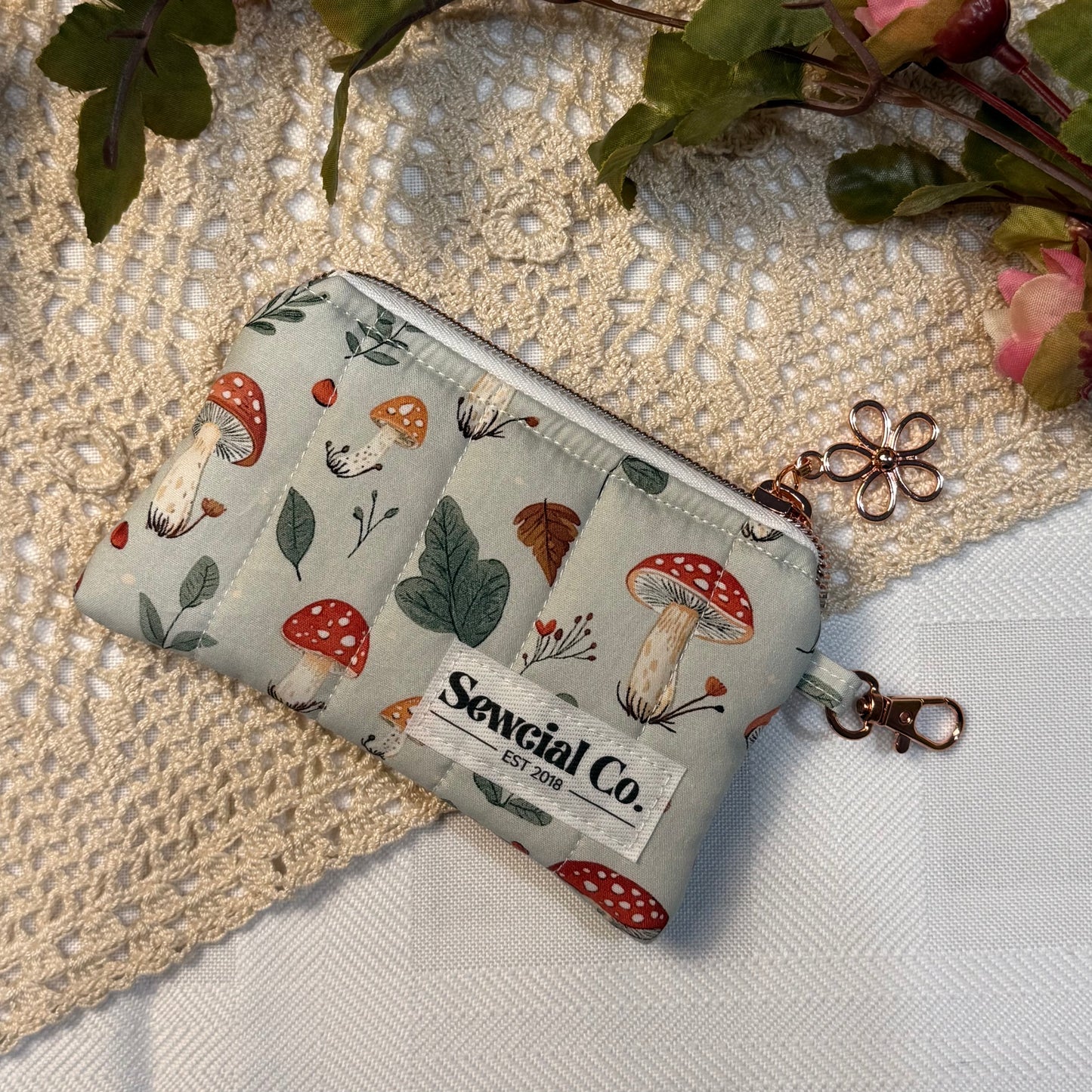Keyring Pouch - Muted Mushroom