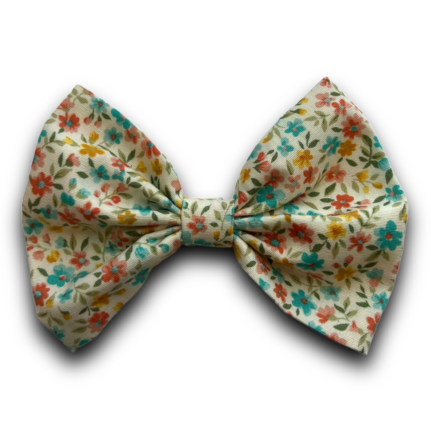 Mini Bow - Orange Floral