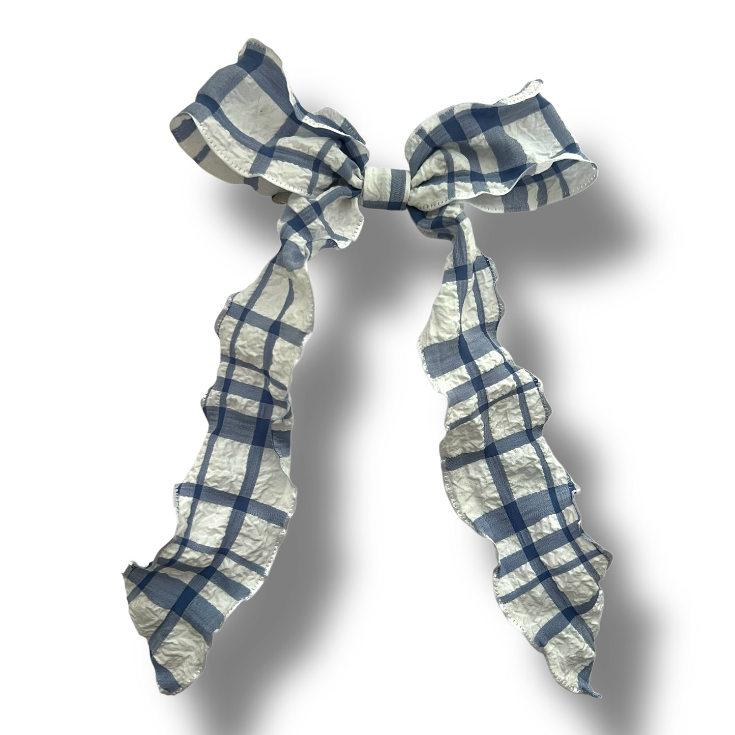 Ribbon Bow - Blue Gingham