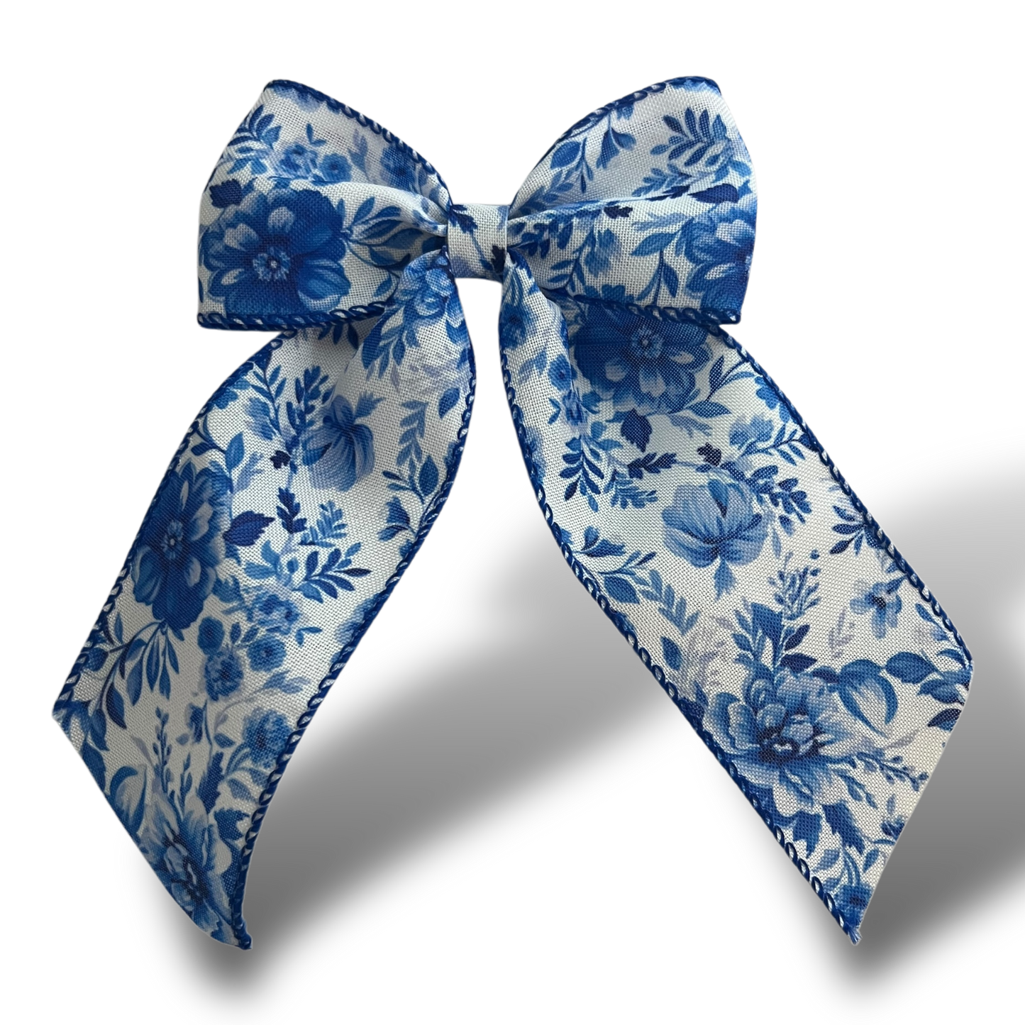 Ribbon Bow - Blue Floral