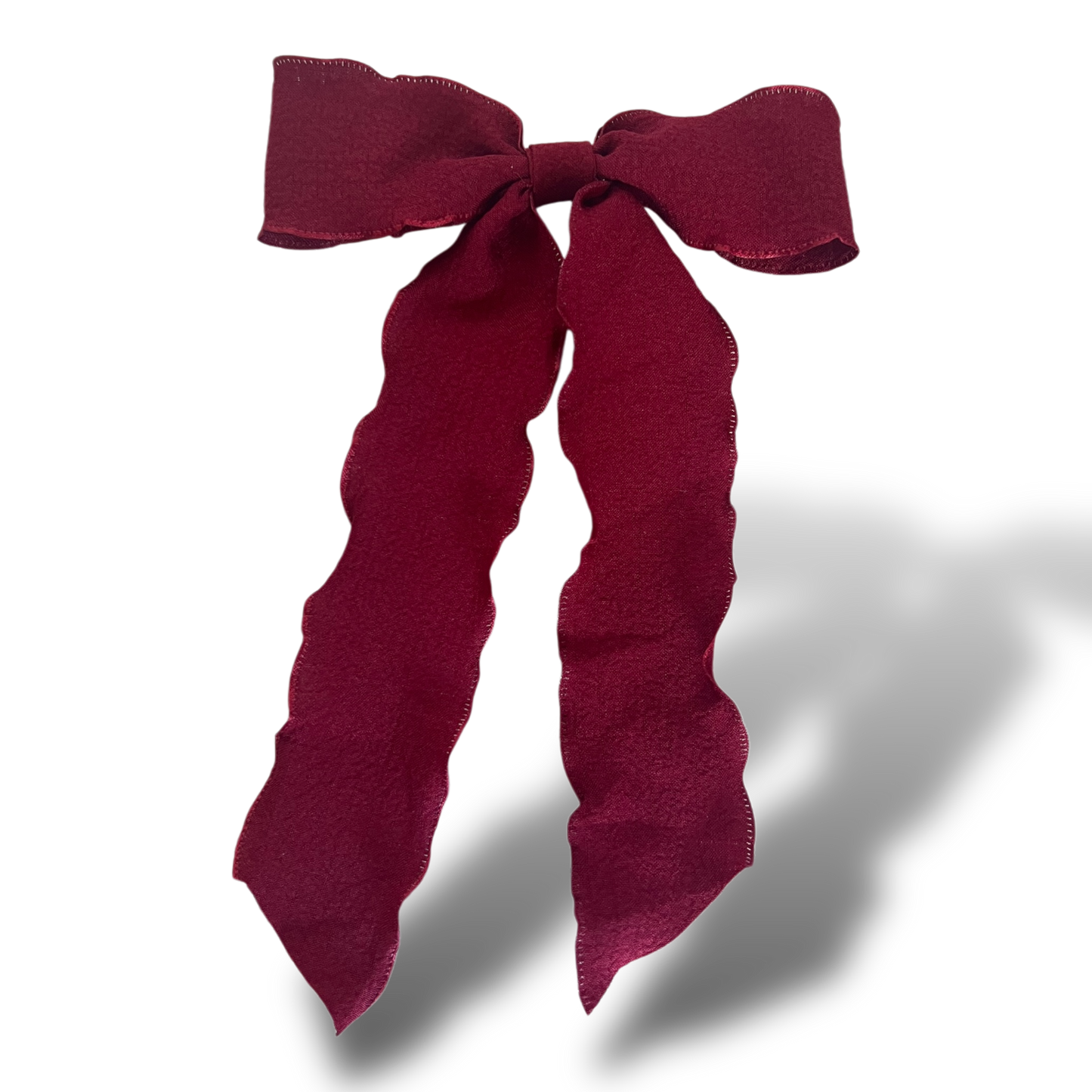 Ribbon Bow - Wave Burgundy