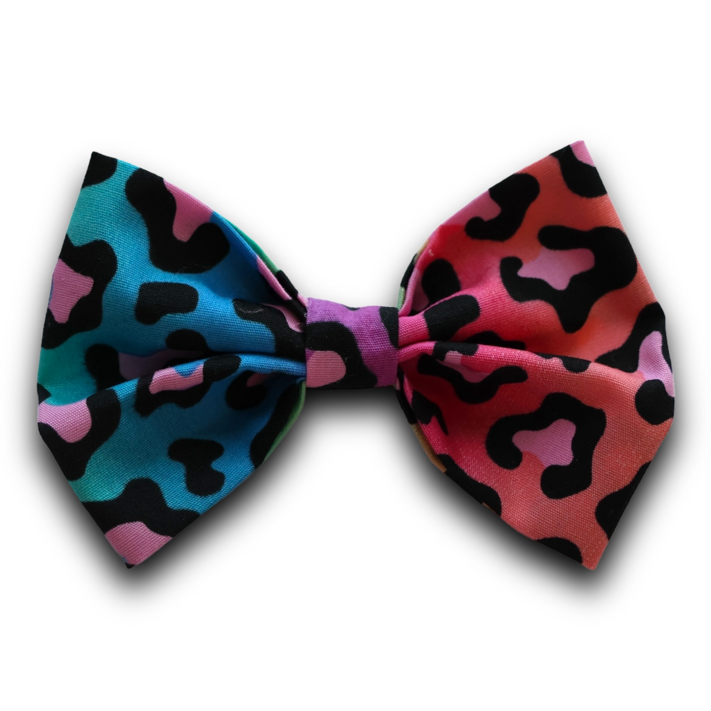 Mini Bow - Rainbow Cheetah