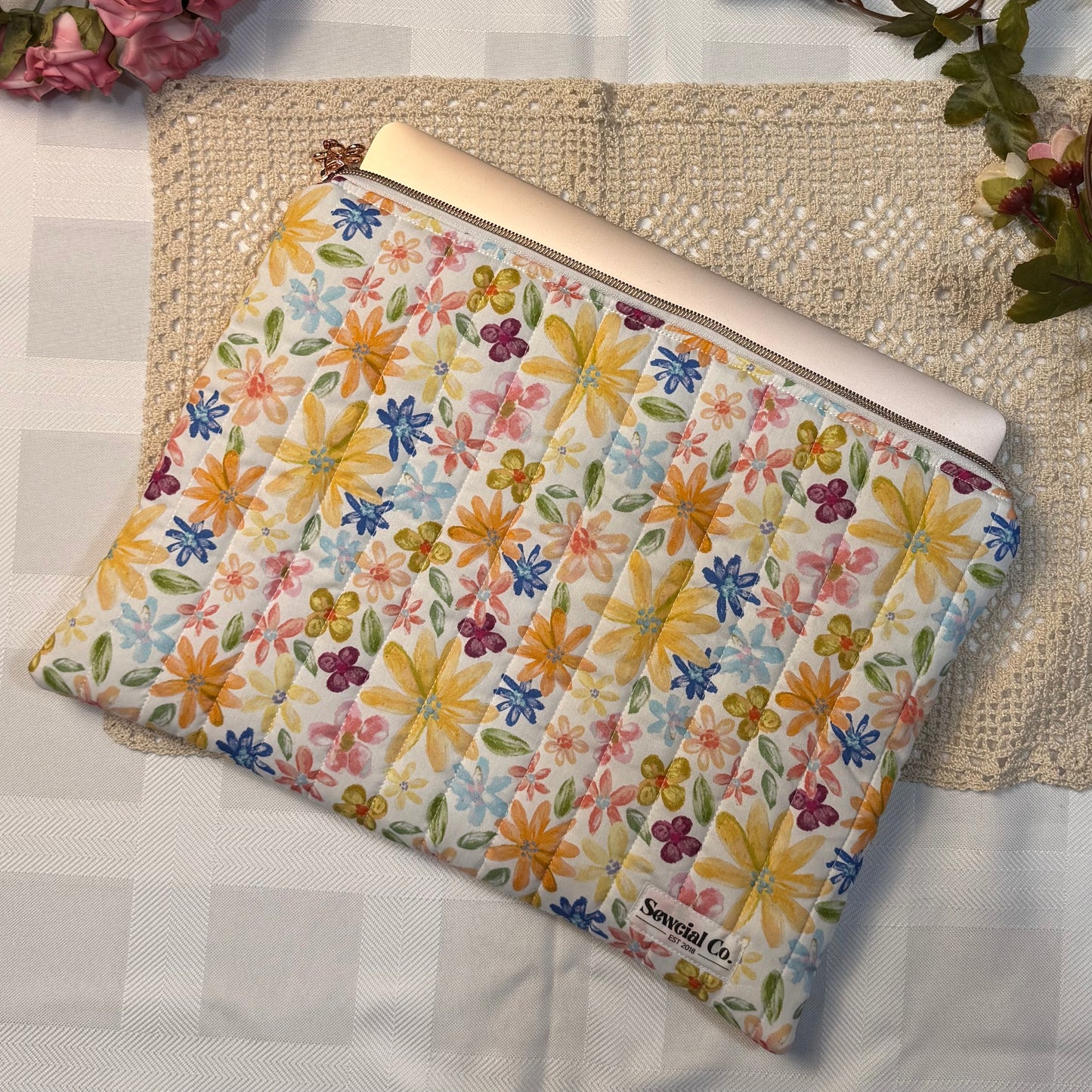 Laptop Sleeve - Water Colour Floral