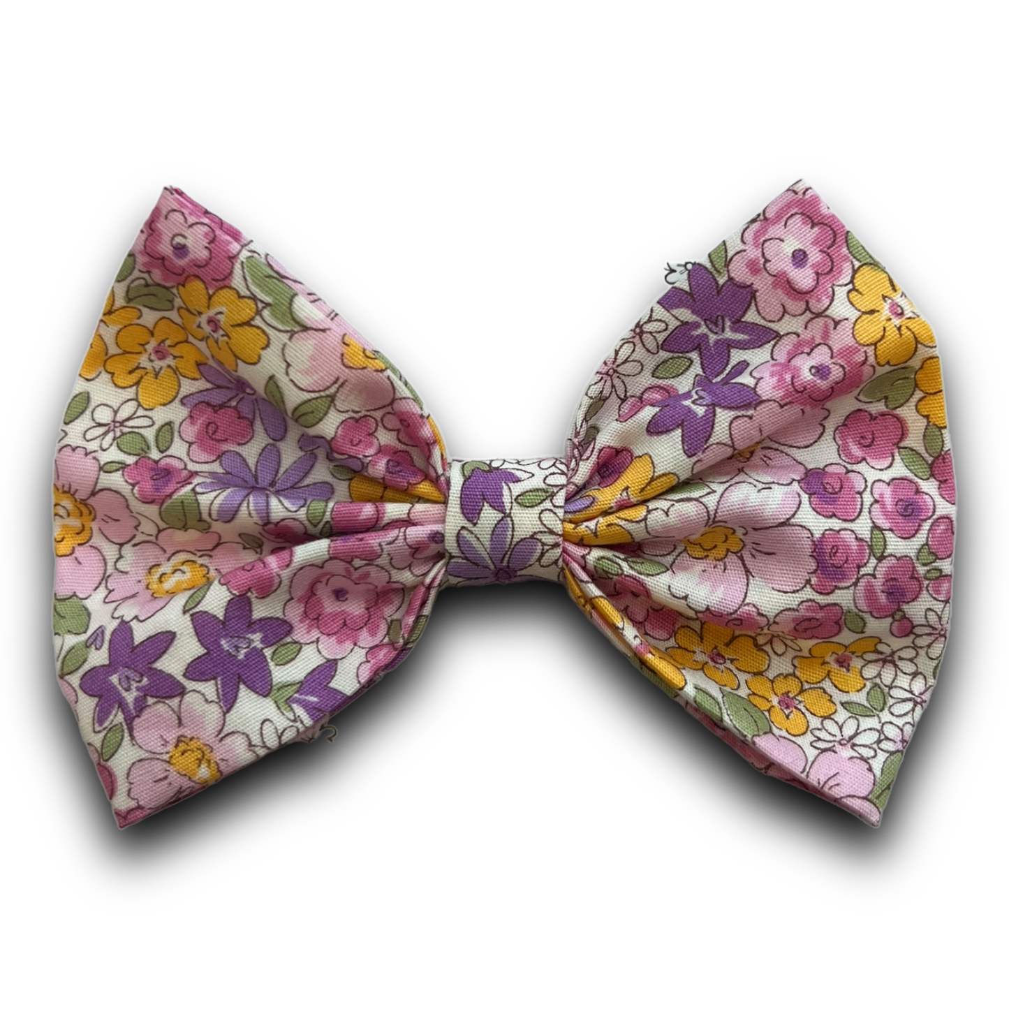 Mini Bow - Yellow Floral