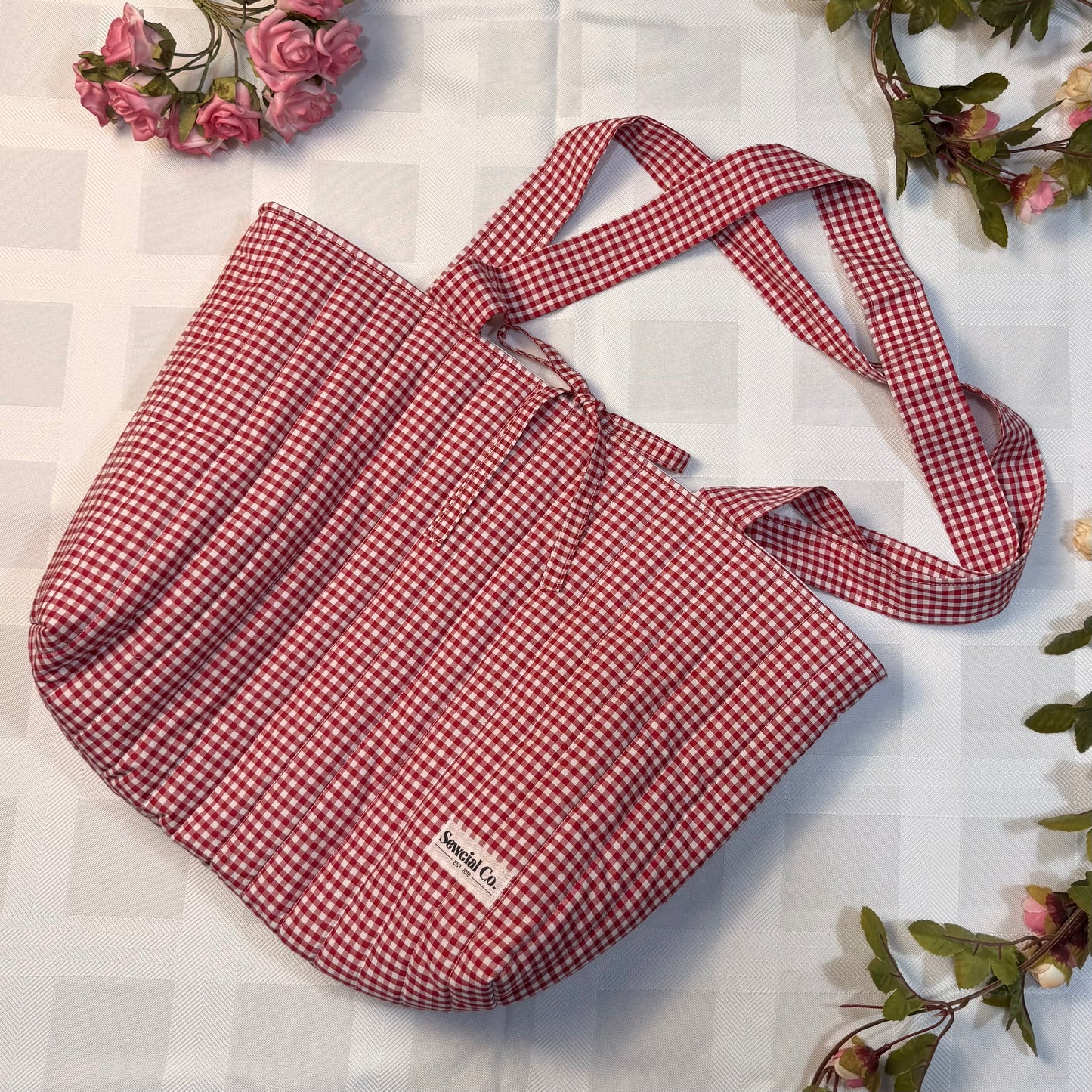 Tote Bag - Red Gingham