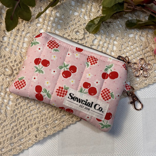 Keyring Pouch - Cherry & Apple