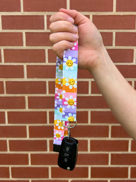 Fabric Lanyard - Retro Flower