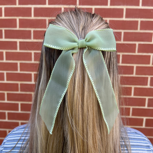 Ribbon Bow - Sage