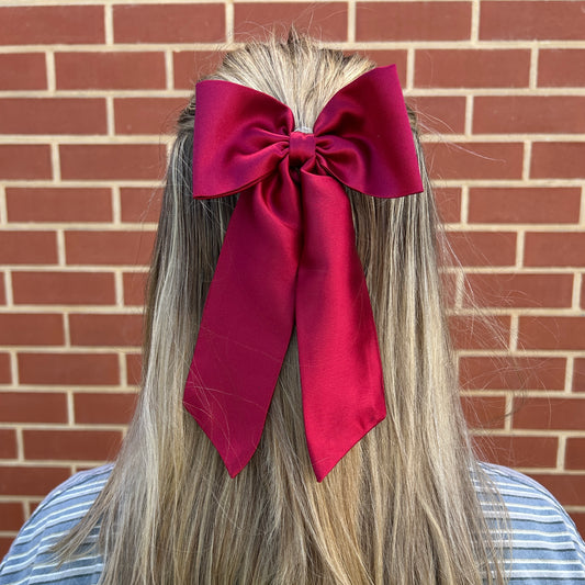 Standard Hair Bow - Burgundy