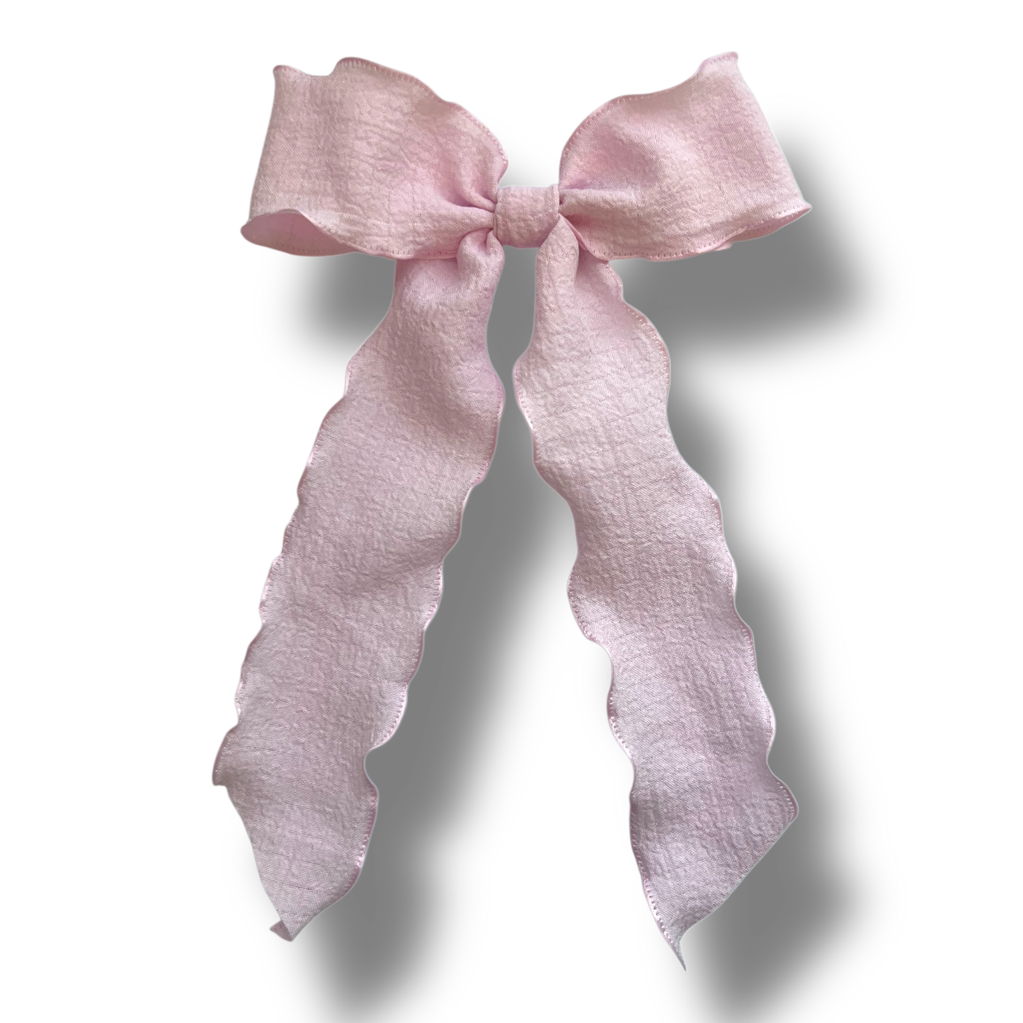 Ribbon Bow - Light Pink Wave