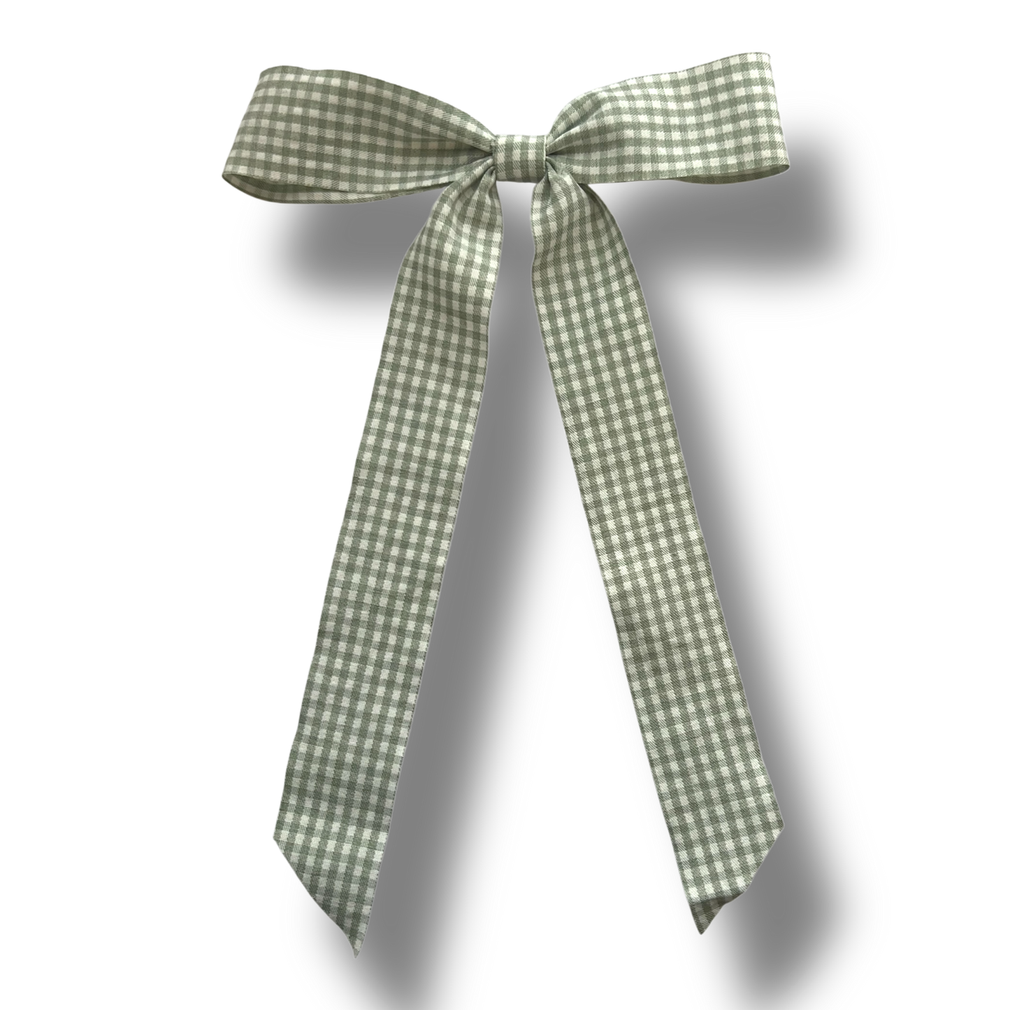 Ribbon Bow - Green Gingham