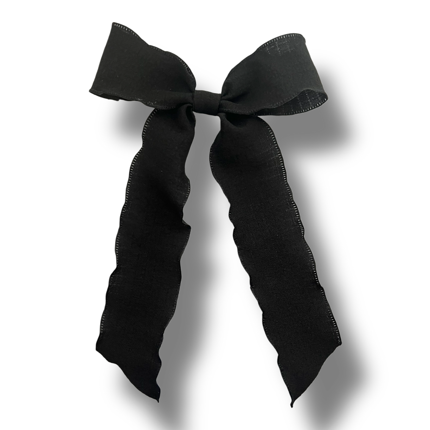Ribbon Bow - Black Wave