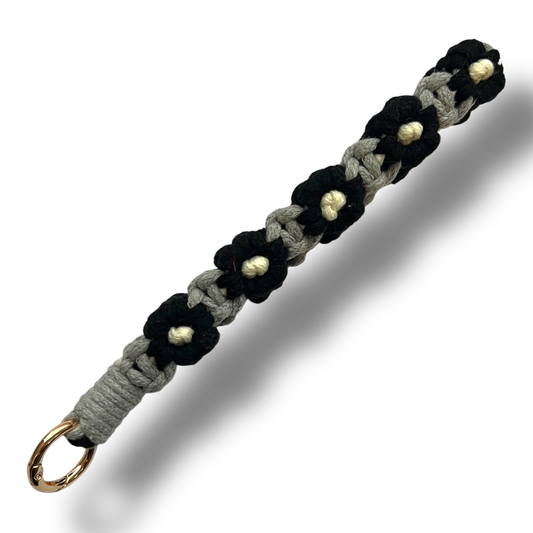 Macrame Flower - Black