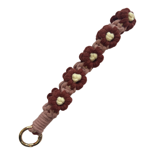 Macrame Flower - Wine