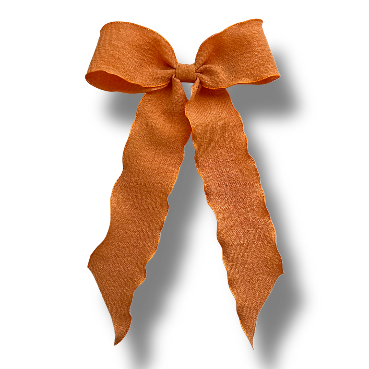 Ribbon Bow - Orange Wave