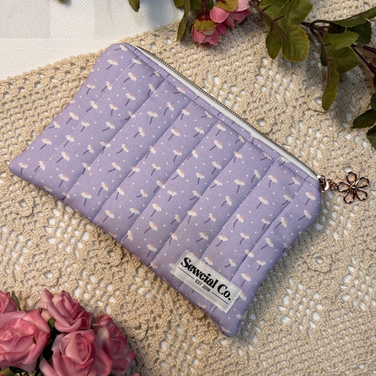 Small Pouch - Purple Daisy
