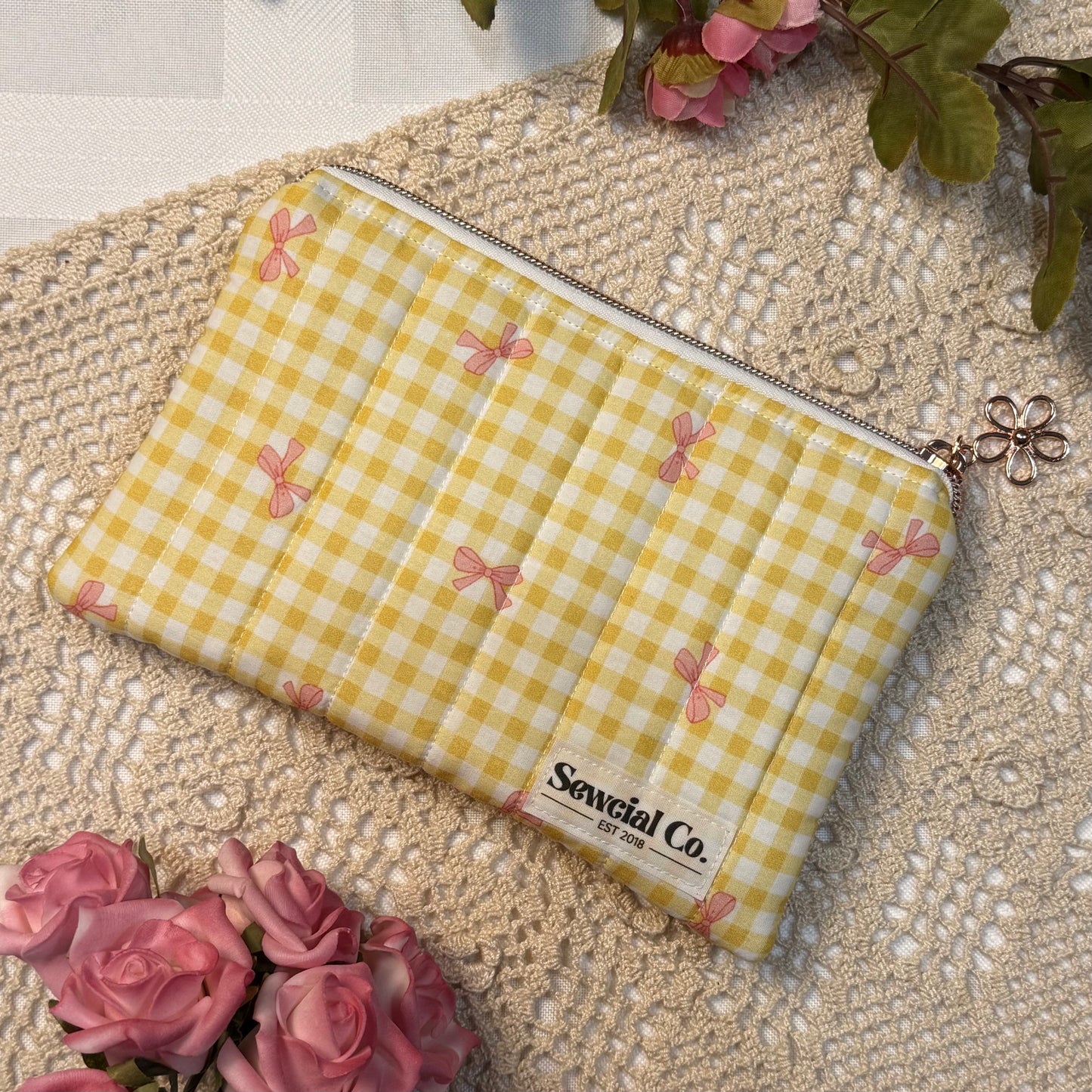 Small Pouch - Yellow Bow